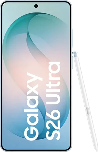 Samsung Galaxy S26 Ultra blauw voorkant spen