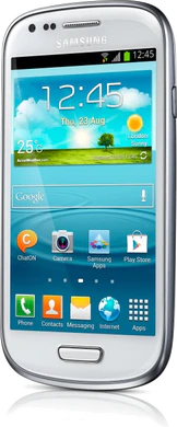Samsung Galaxy s3 mini ve i8200 höger sida snett
