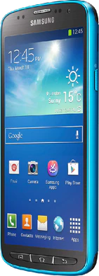 Samsung Galaxy S4 Active blu aslant