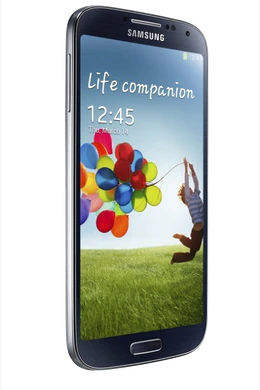 Samsung Galaxy S4 schuin zwart