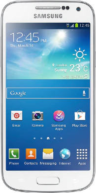 Samsung Galaxy S4 mini voorkant wit