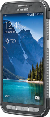 Samsung Galaxy S5 Active grijs rechterzijkant schuin