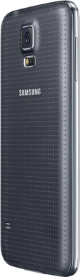 Samsung Galaxy S5 charcoal zwart achterkant schuin 2