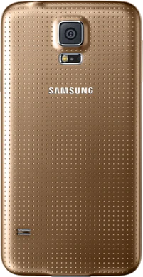 Samsung Galaxy S5 koper goud achterkant