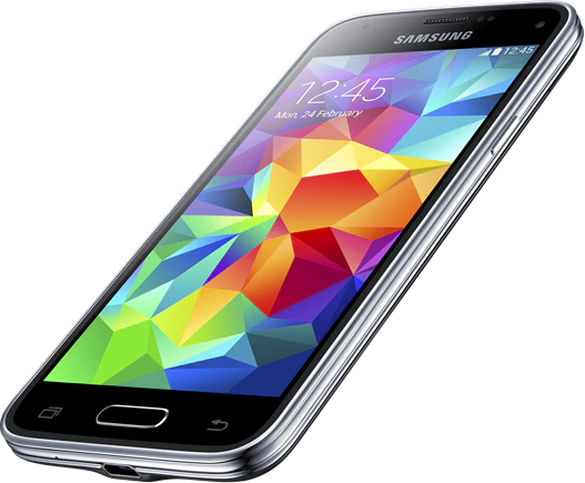 Samsung Galaxy S5 mini g800h zwart onderkant schuin