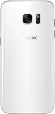 Samsung Galaxy S7 edge valkoinen takapuoli