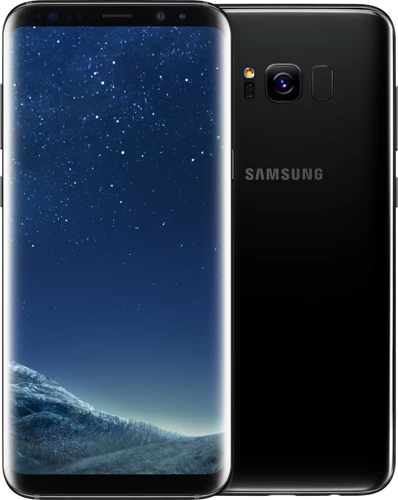 Samsung Galaxy s8 plus zwart overzicht