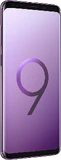 Samsung Galaxy s9 plus paars voorkant linkerzijkant