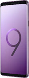 Samsung Galaxy s9 plus paars voorkant rechterzijkant