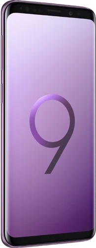 Samsung Galaxy S9 paars voorkant linkerzijkant