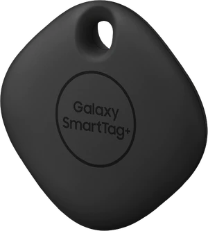 Samsung Galaxy smarttag plus zwart voorkant rechterzijkant