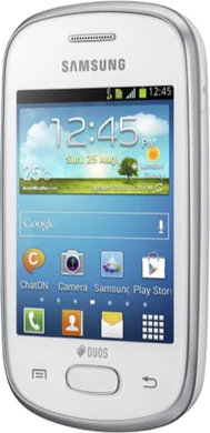 Samsung Galaxy Star Duos voorkant schuin