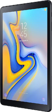 Samsung Galaxy Tab a 10 5 zwart voorkant rechterzijkant