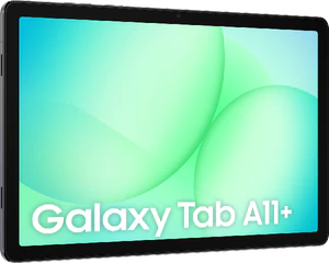 Samsung Galaxy tab a11 plus grijs voorkant linkerzijkant
