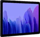 Samsung Galaxy Tab A7 harmaa etupuolella vasen puoli