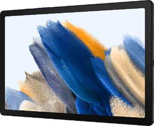 Samsung Galaxy Tab A8 grijs voorkant rechterzijkant