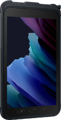 Samsung Galaxy Tab active3 zwart voorkant linkerzijkant