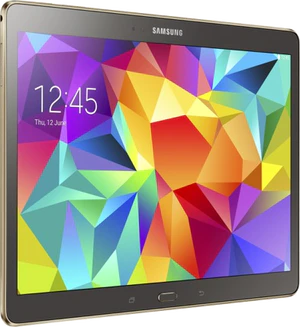 Samsung Galaxy tab s 10 5 brons linkerzijkant schuin