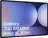 Samsung Galaxy Tab S10 Ultra WiFi grijs voorkant linkerzijkant