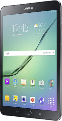 Samsung Galaxy Tab s2 8 0 2016 t719 zwart voorkant rechterzijkant