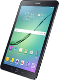 Samsung Galaxy Tab s2 97 zwart voorkant schuin