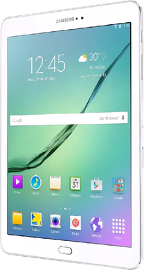 Samsung Galaxy Tab s2 97 wifi wit voorkant rechterzijkant