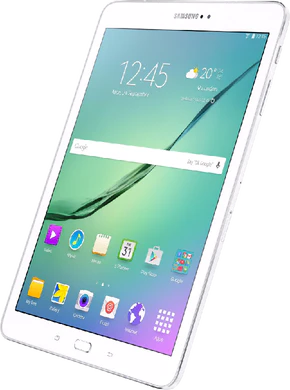 Samsung Galaxy Tab s2 97 wifi wit rechterzijkant voorkant schuin