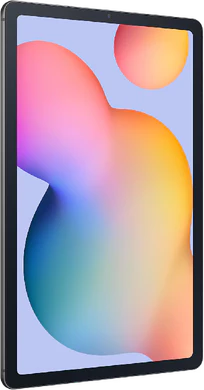 Samsung Galaxy Tab s6 lite 2024 wifi harmaa etupuolella vasen puoli