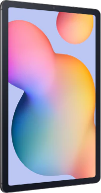 Samsung Galaxy Tab S6 Lite WiFi grijs voorkant linkerzijkant