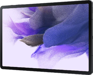 Samsung Galaxy tab s7 fe svart front höger sida