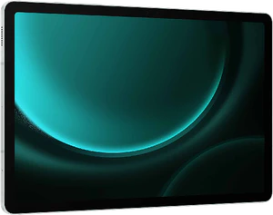 Samsung Galaxy Tab S9 FE groen voorkant linkerzijkant