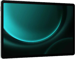 Samsung Galaxy tab s9 fe plus groen voorkant linkerzijkant