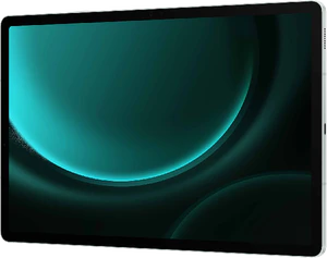 Samsung Galaxy tab s9 fe plus groen voorkant rechterzijkant