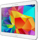 Samsung Galaxy tab4 ve 101 wifi wit voorkant rechterzijkant schuin