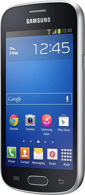 Samsung Galaxy Trend Lite schwarz schräg rechte Seite