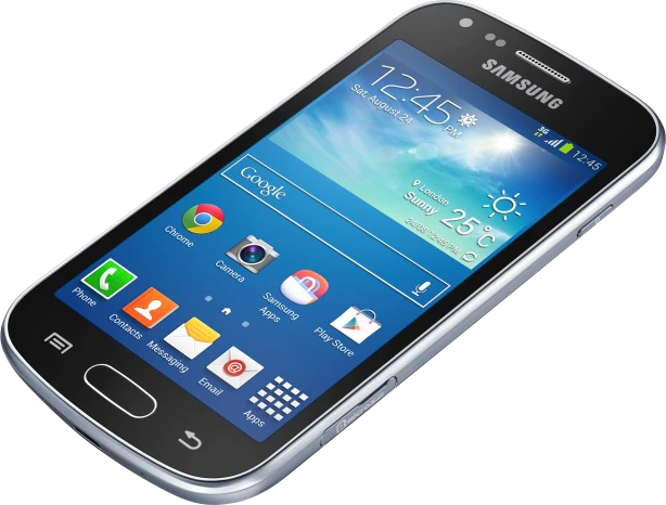 Samsung Galaxy Trend Plus schuin 2 zwart