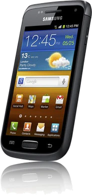Samsung Galaxy W aslant