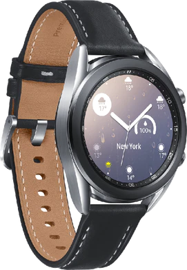 Samsung Galaxy watch 3 41mm silver front vänster sida