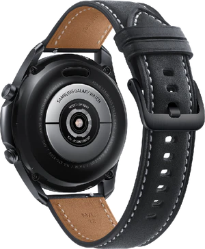 Samsung Galaxy watch 3 45mm zwart achterkant rechterzijkant