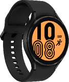 Samsung Galaxy Watch 4 4G 44mm svart front vänster sida
