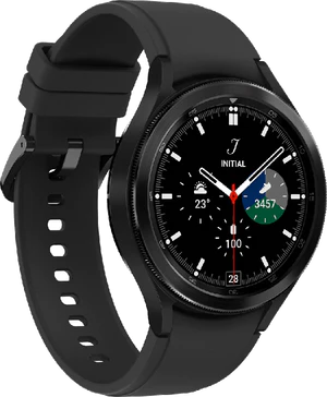 Samsung Galaxy Watch 4 Classic 46mm svart foran venstre side