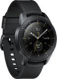 Samsung Galaxy Watch 4G 42mm sort front venstre side