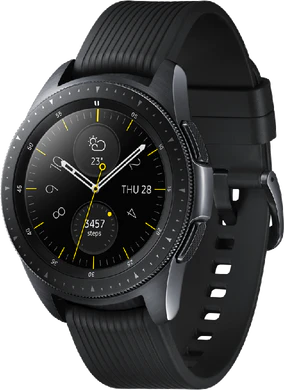 Samsung Galaxy Watch 4G 42mm sort front højre side