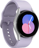 Samsung Galaxy Watch 5 40mm violett Vorderseite linke Seite