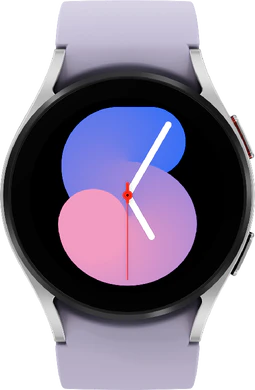 Samsung Galaxy Watch 5 4G 40mm lilla sølv foran