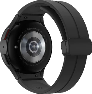 Samsung Galaxy Watch 5 Pro zwart titanium achterkant rechterzijkant