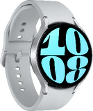 Samsung Galaxy Watch 6 44mm silver front vänster sida stängd