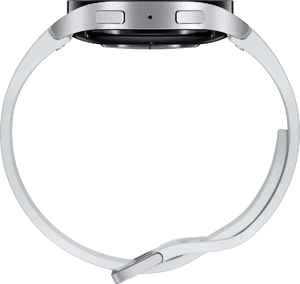 Samsung Galaxy Watch 6 44mm silver höger sida snett stängd