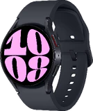 Samsung Galaxy Watch 6 4G 40mm negro tapa delantera lado derecho cerrado