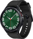 Samsung Galaxy Watch 6 Classic 47mm svart front höger sida stängd